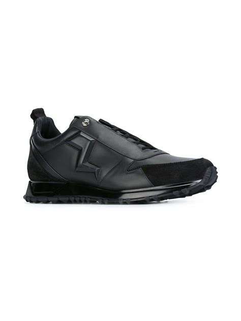 fendi lightning bolt sneakers|Fendi Black Embossed Lightning Bolt Sneakers for men.